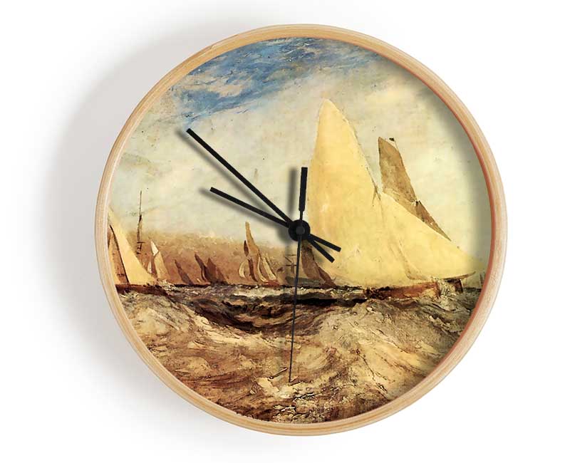 Joseph Mallord Turner Regatta Clock - Wallart-Direct UK