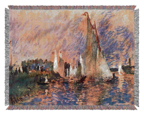 Renoir Regatta In Argenteui Woven Blanket