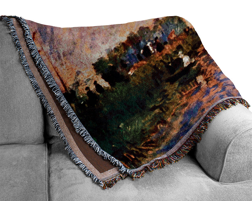 Renoir Regatta In Argenteui Woven Blanket