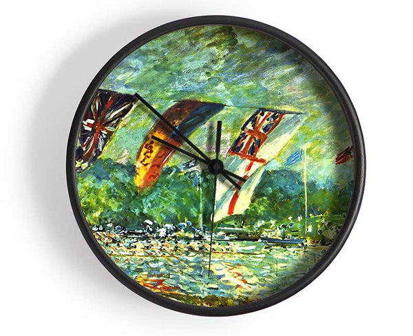 Sisley Regatta In Molesey Clock - Wallart-Direct UK