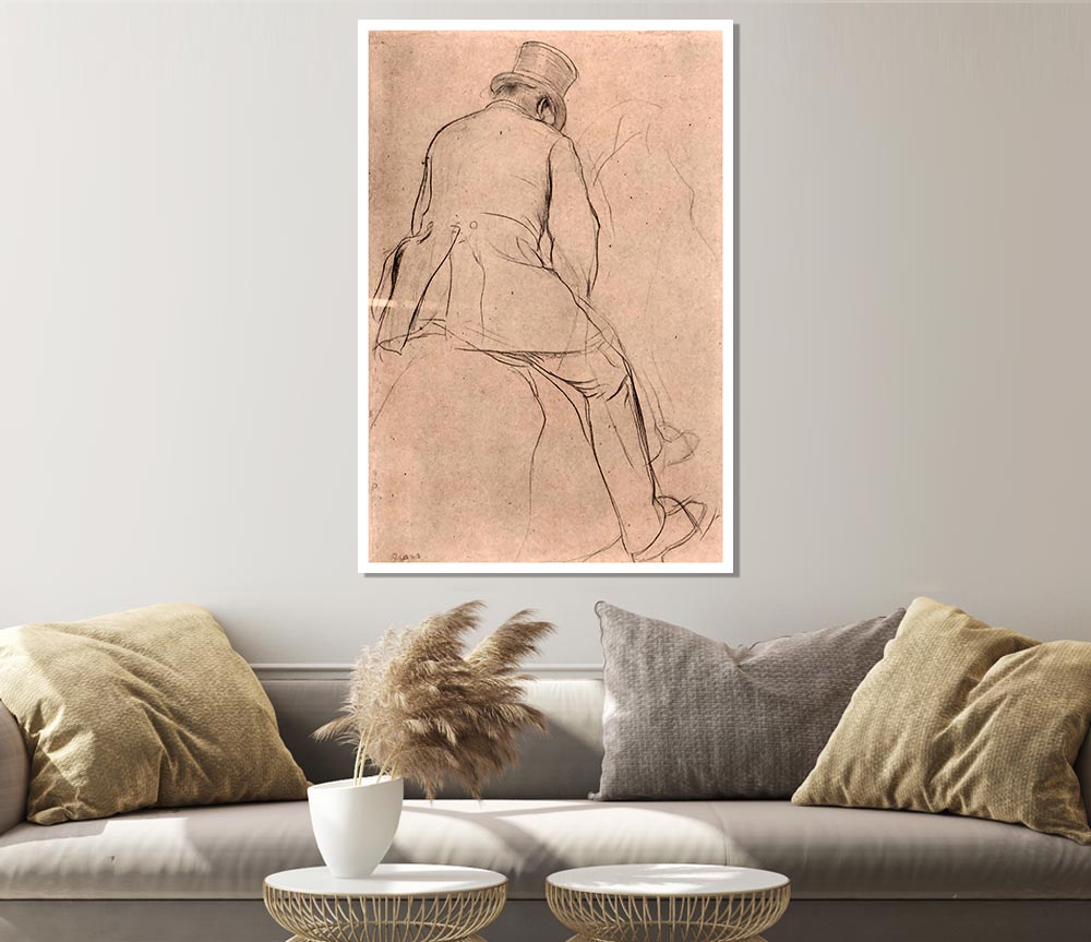 Degas Rider Print Poster Wall Art