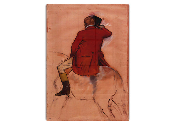 Rider With Red Jacket By Degas