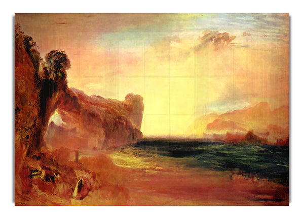 Rocky Bay With Figures By Joseph Mallord Turner