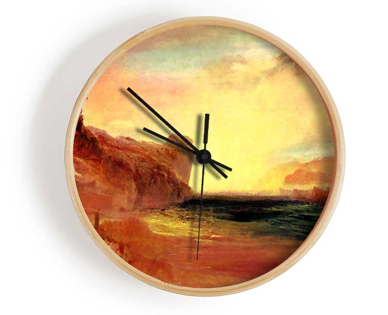 Joseph Mallord Turner Rocky Bay With Figures Clock - Wallart-Direct UK