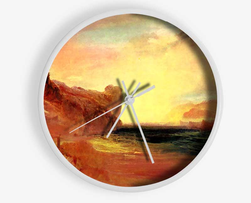 Joseph Mallord Turner Rocky Bay With Figures Clock - Wallart-Direct UK