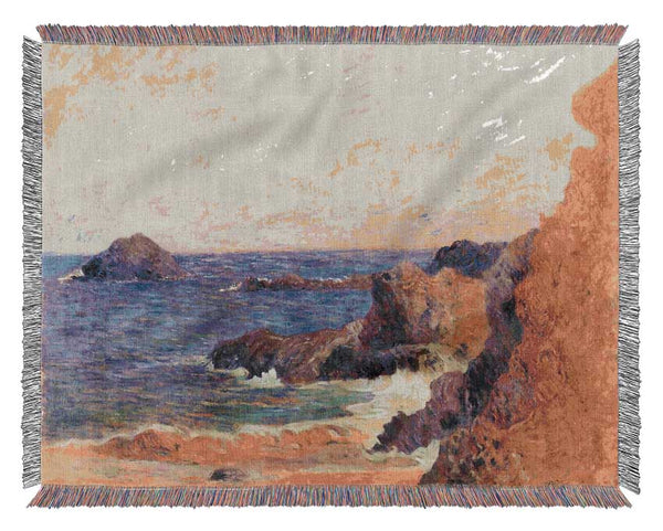 Gauguin Rocky Coast Woven Blanket