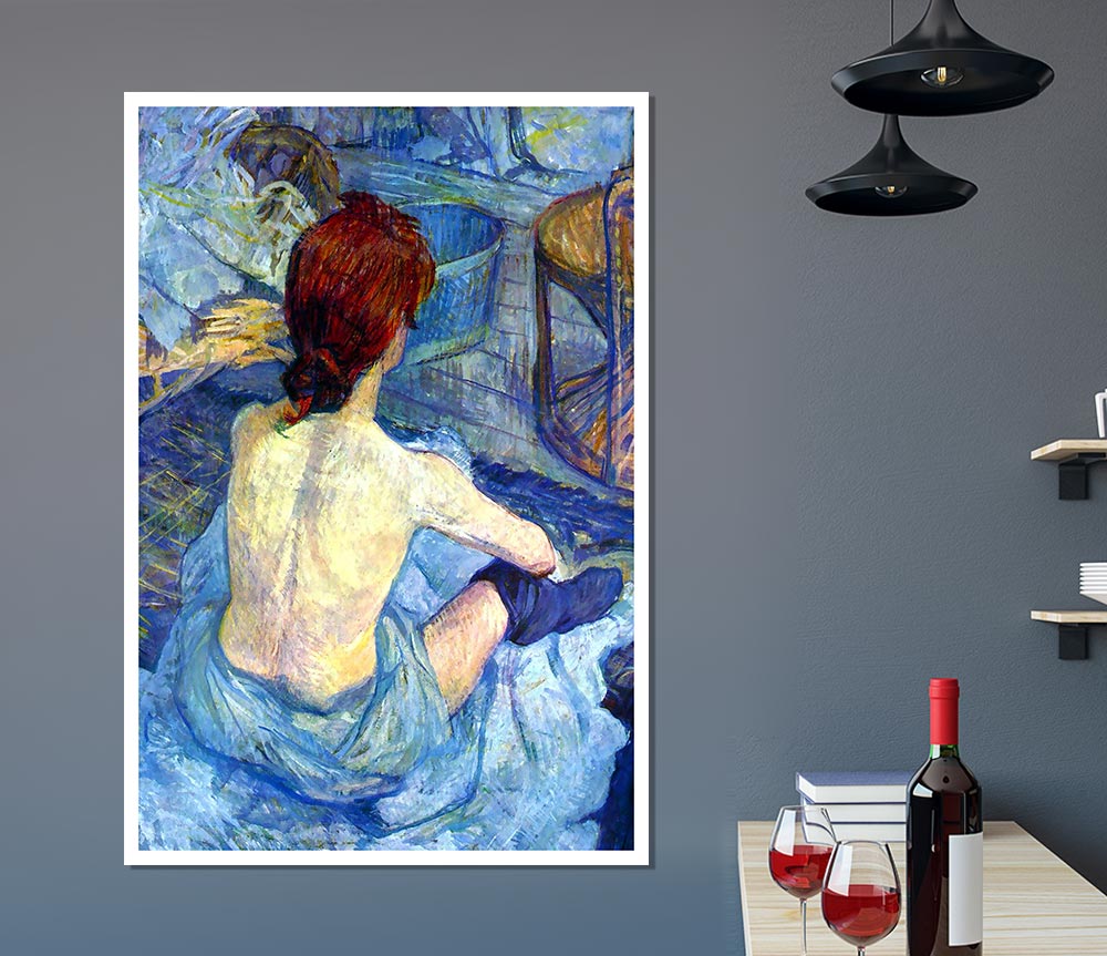 Toulouse Lautrec Rousse The Toilet Print Poster Wall Art