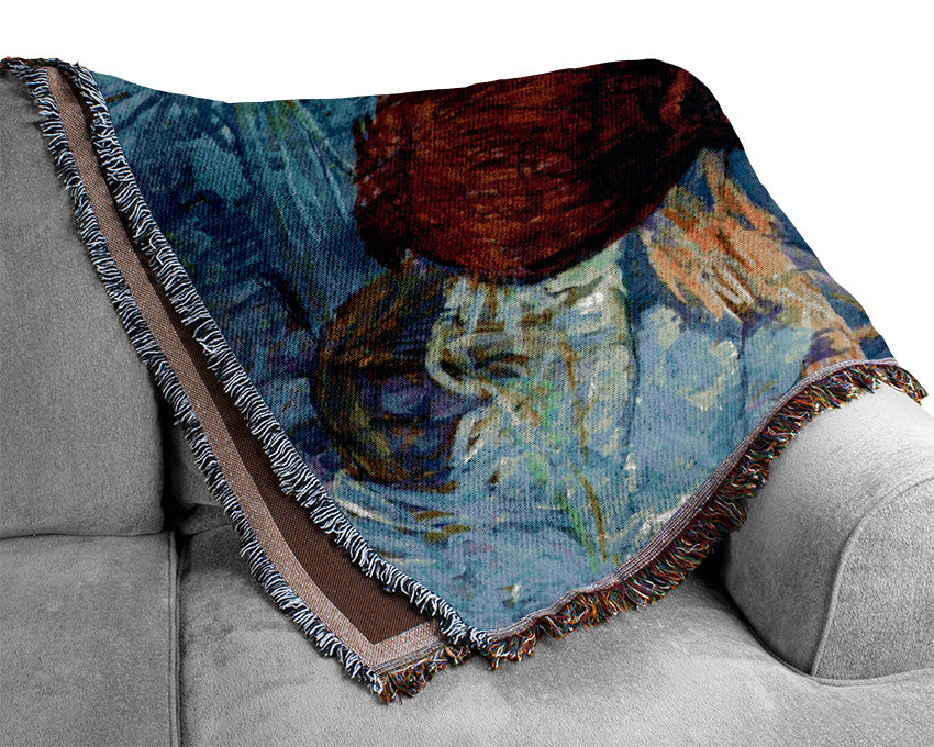 Toulouse Lautrec Rousse The Toilet Woven Blanket