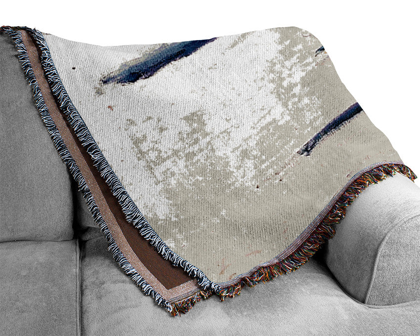 Sailboat On The Thames Woven Blanket