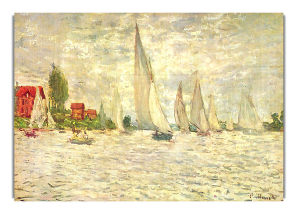 Sailboats, Regatta In Argenteuil By Monet