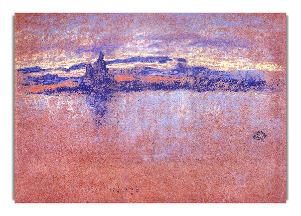 Salute, Sonnenuntergang, eingerahmt von Whistler