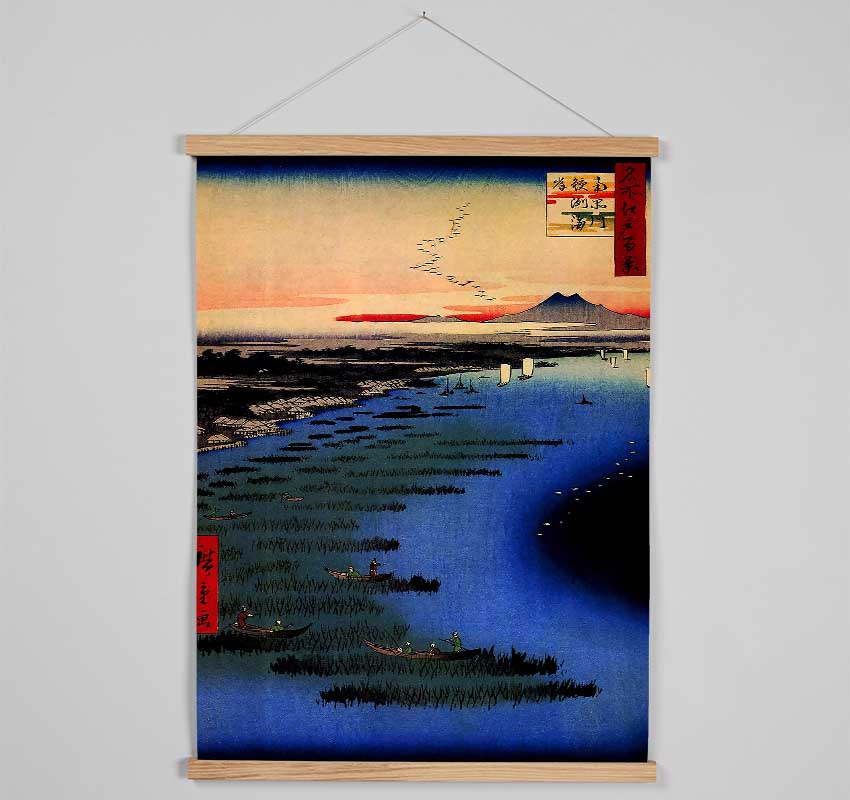 Hiroshige Samezu Coast Hanging Poster - Wallart-Direct UK