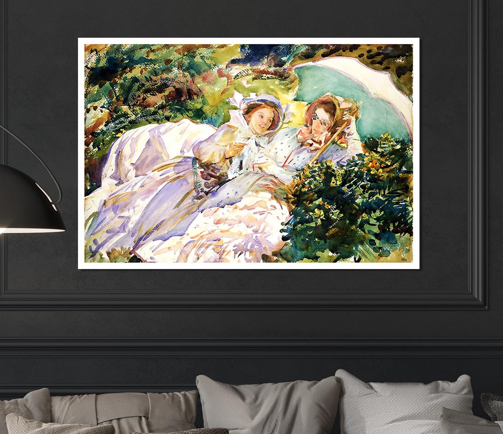 John Singer Sargent Simplon Pass The Tease Print Poster Wall Art