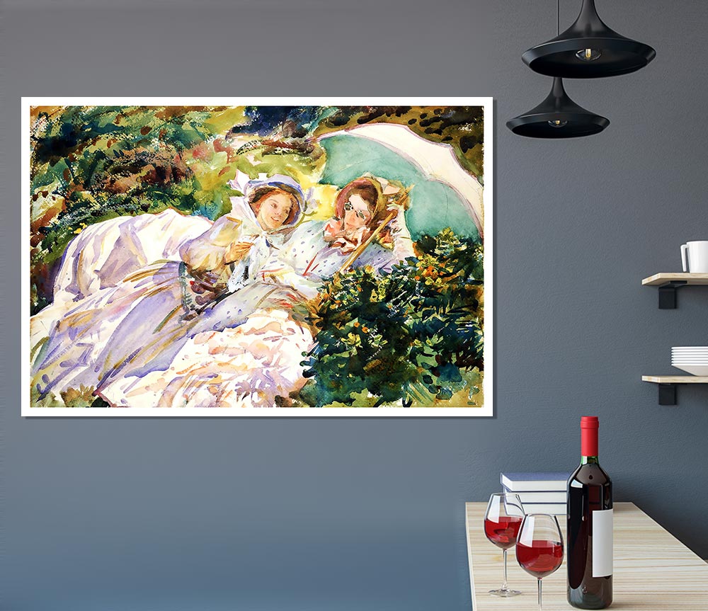 John Singer Sargent Simplon Pass The Tease Print Poster Wall Art