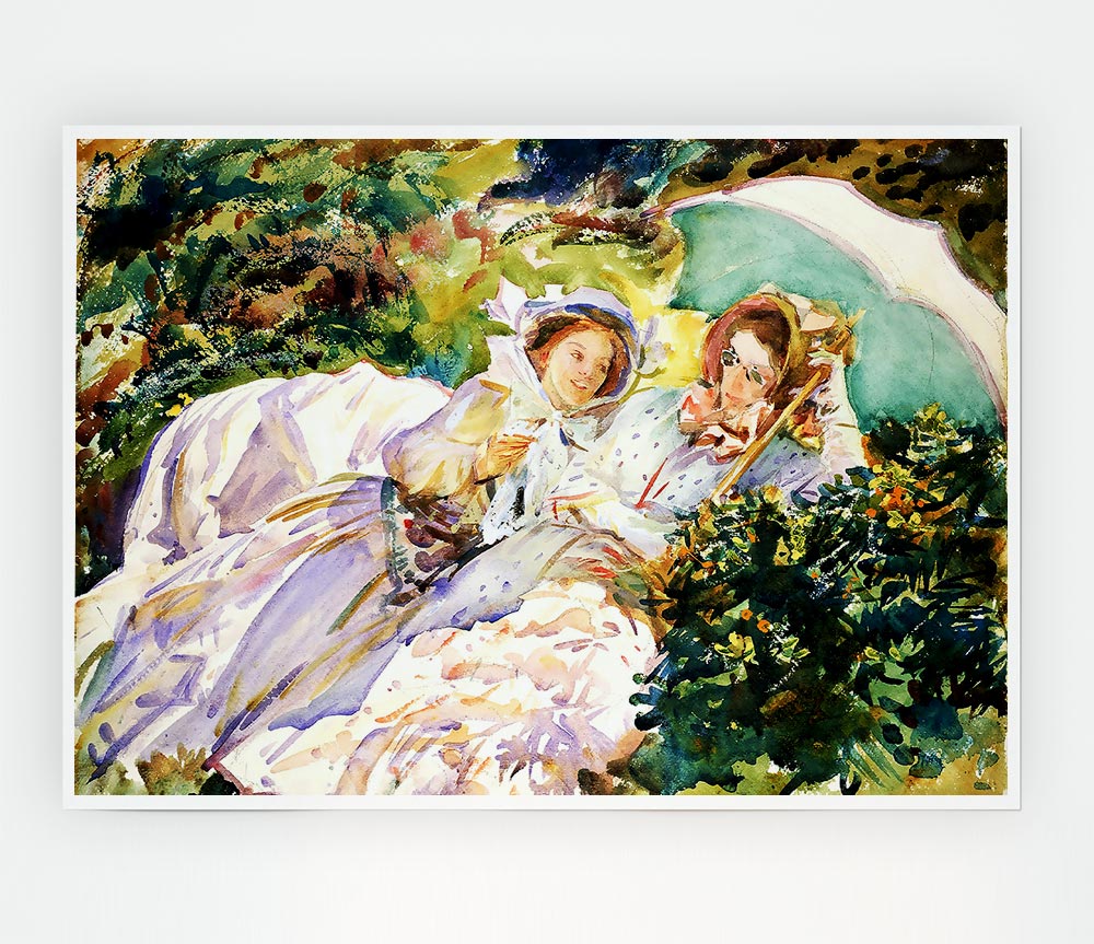 John Singer Sargent Simplon Pass The Tease Print Poster Wall Art