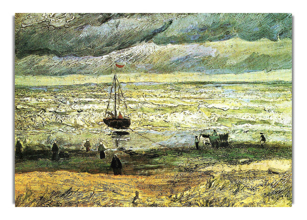 Scheveningen Strand bei stürmischem Wetter von Van Gogh