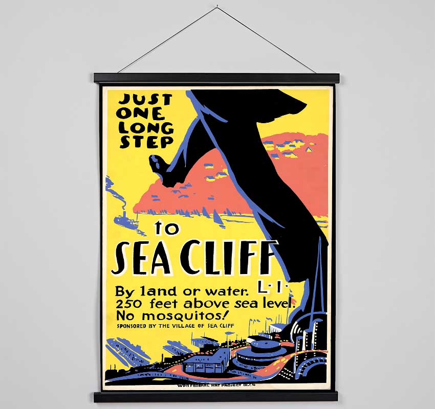 Sea Cliff Hanging Poster - Wallart-Direct UK