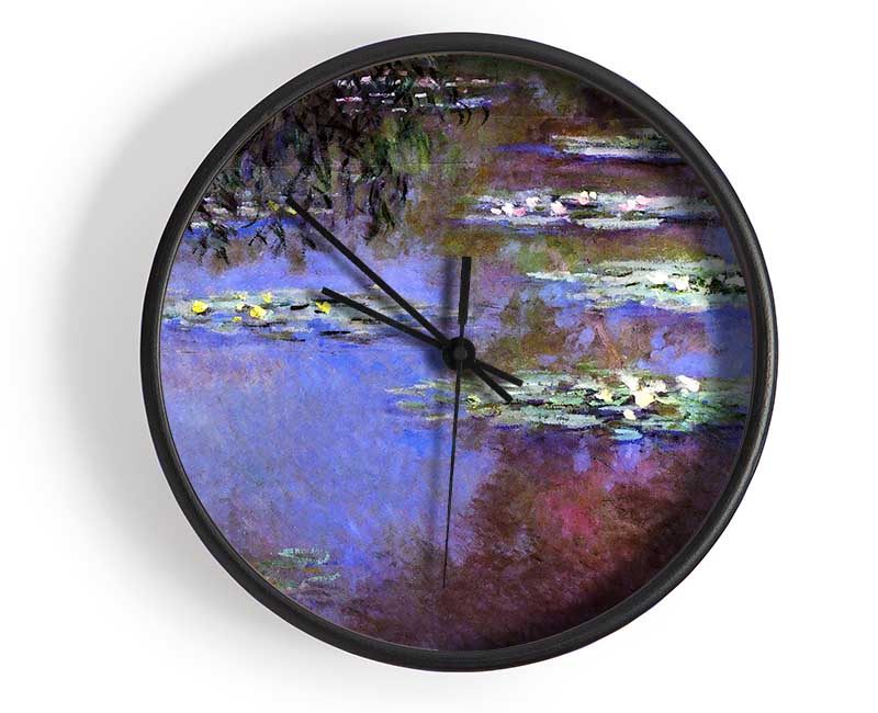 Monet Sea Roses Clock - Wallart-Direct UK