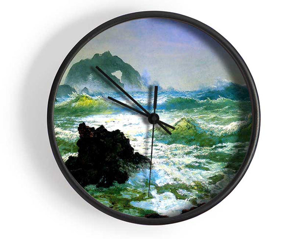 Bierstadt Seal Rock 2 Clock - Wallart-Direct UK