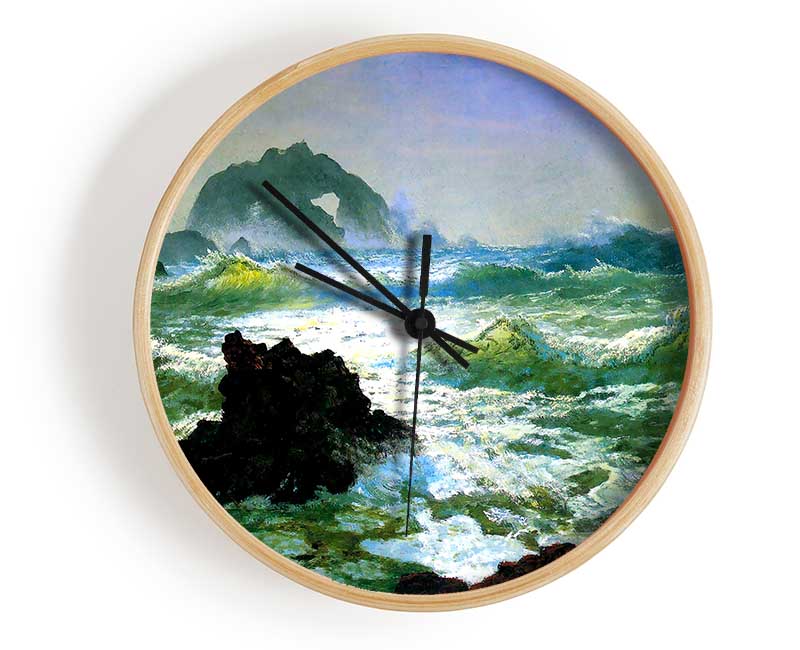 Bierstadt Seal Rock 2 Clock - Wallart-Direct UK