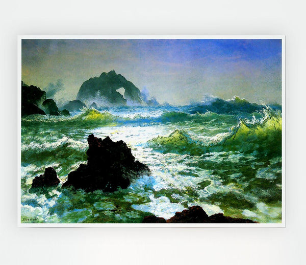 Bierstadt Seal Rock 2 Print Poster Wall Art