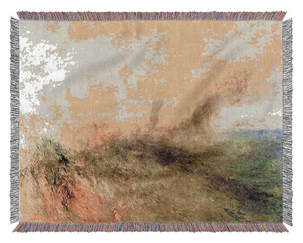 Joseph Mallord Turner Seascape Folkestone Woven Blanket