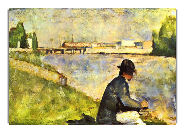 Seated Man By Seurat