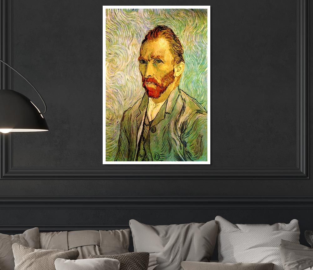 Van Gogh Self Portrait 2 Print Poster Wall Art