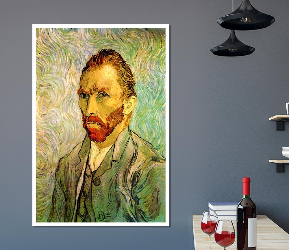 Van Gogh Self Portrait 2 Print Poster Wall Art