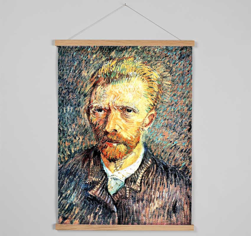 Van Gogh Self Portrait In Brown Shirt Hanging Poster - Wallart-Direct UK