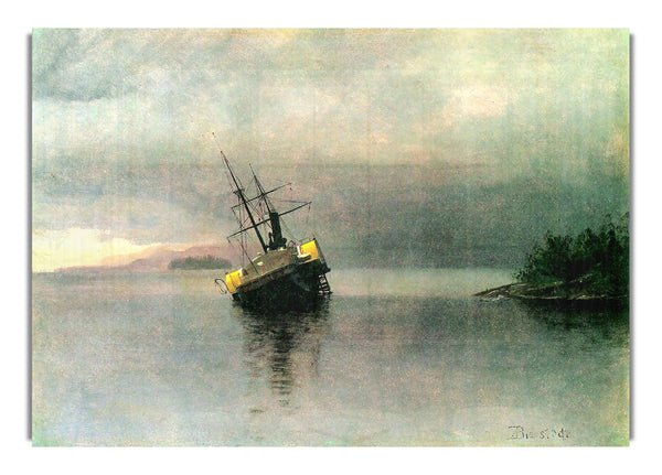 Shipwreck In Loring Bay Alaska By Bierstadt