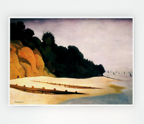 Felix Vallotton Shore Scene With Tree Silhouette Print Poster Wall Art