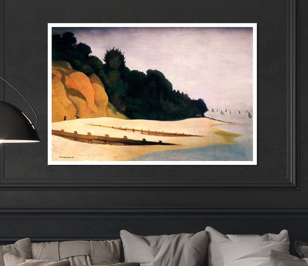 Felix Vallotton Shore Scene With Tree Silhouette Print Poster Wall Art