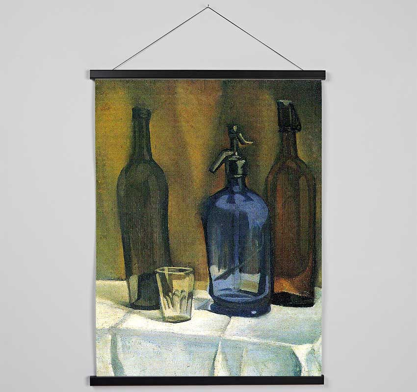 Juan Gris Siphon And Bottles Hanging Poster - Wallart-Direct UK