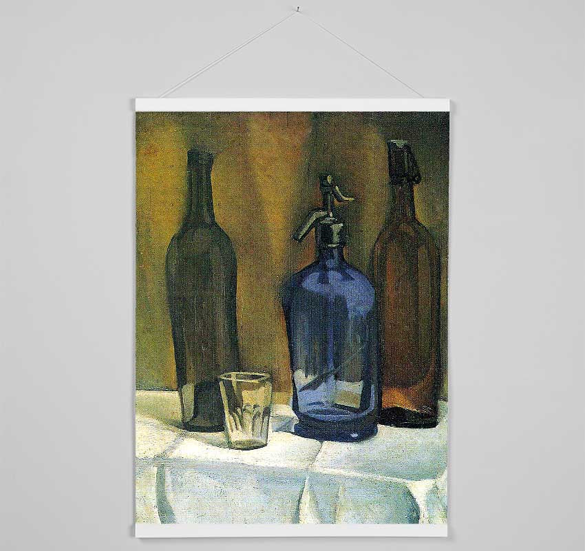 Juan Gris Siphon And Bottles Hanging Poster - Wallart-Direct UK