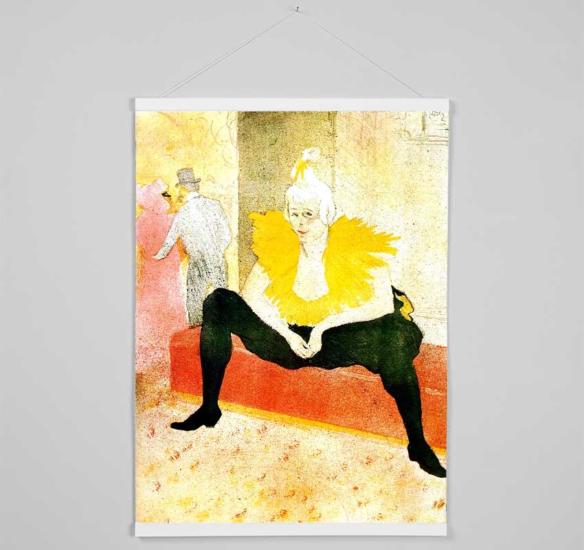 Toulouse Lautrec Sitting Clown Hanging Poster - Wallart-Direct UK