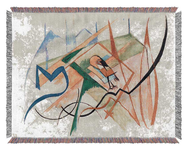 Franz Marc Small Mythical Creatures Woven Blanket