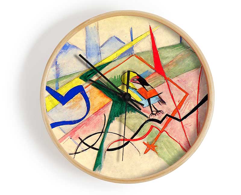 Franz Marc Small Mythical Creatures Clock - Wallart-Direct UK