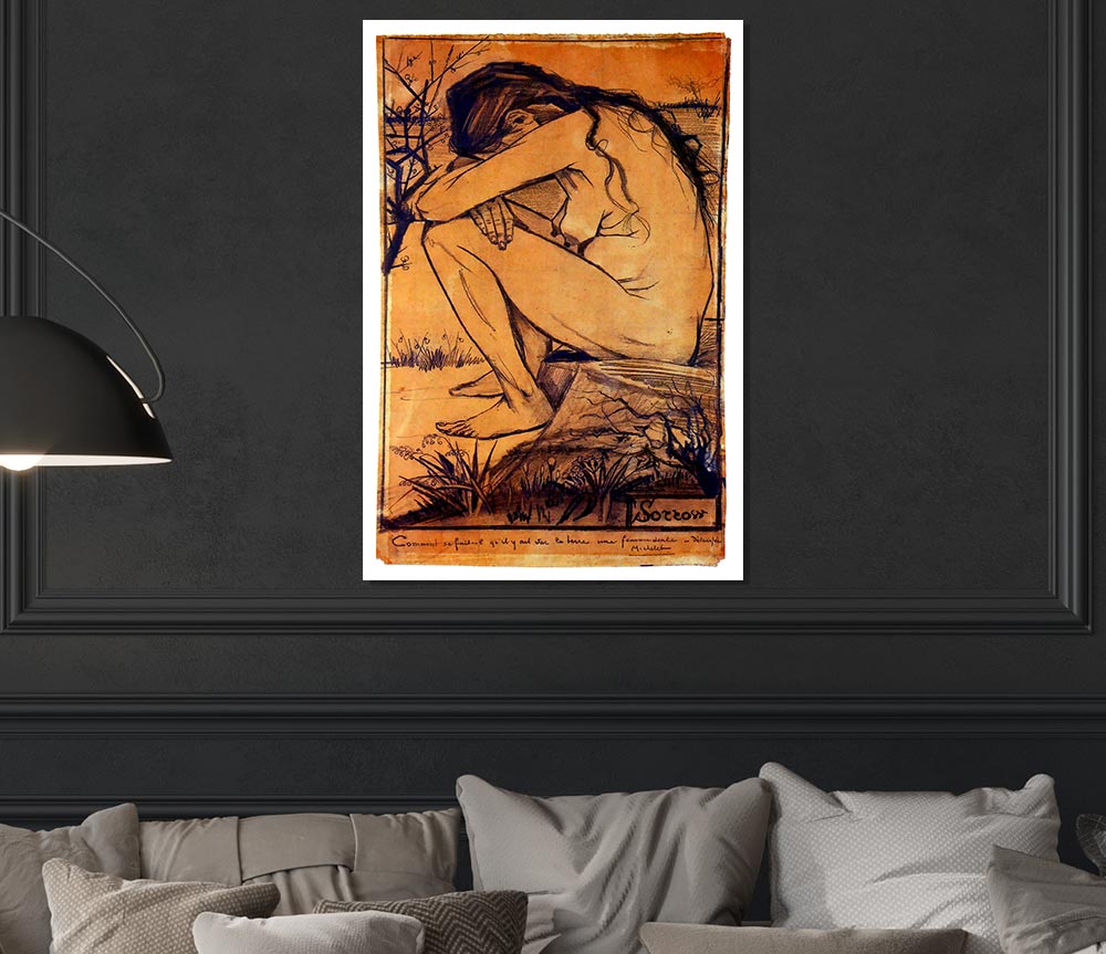 Van Gogh Sorrow 1 Print Poster Wall Art