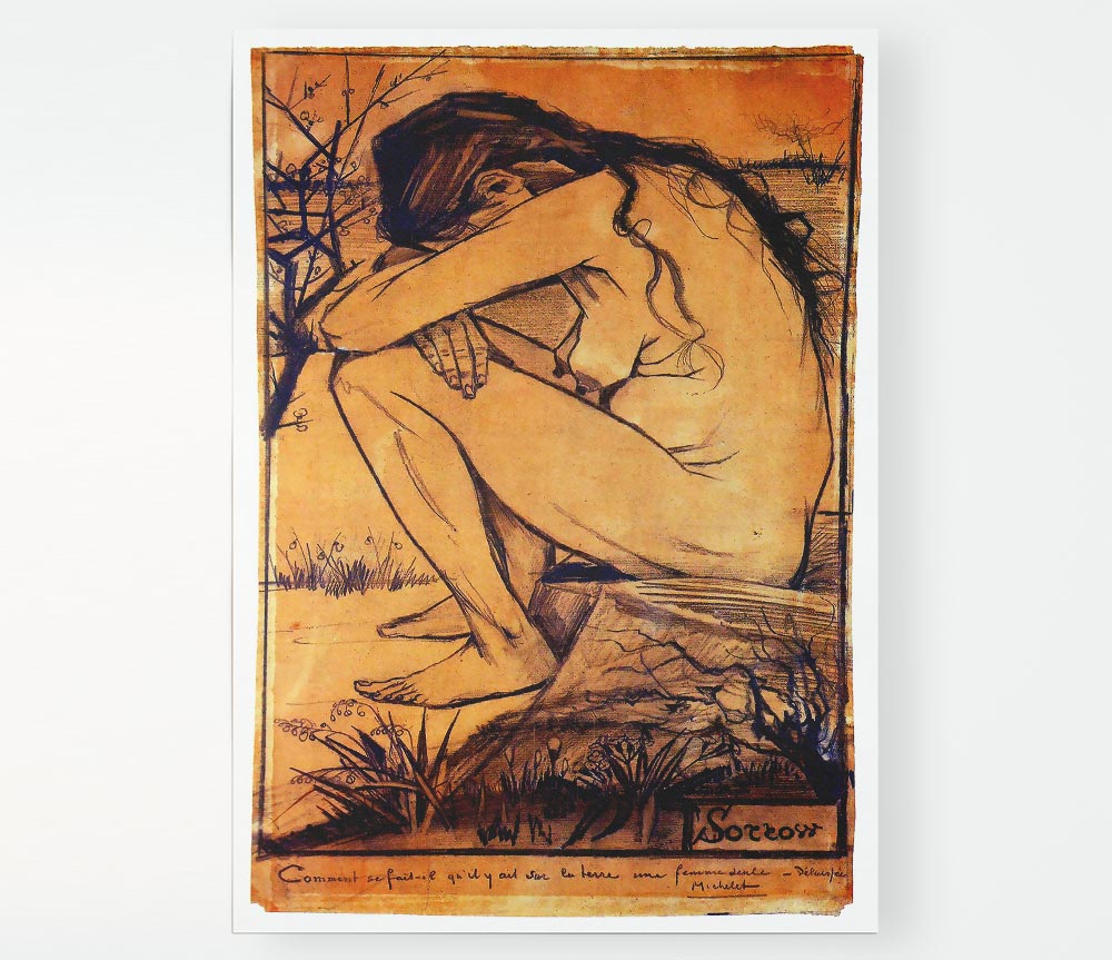 Van Gogh Sorrow 1 Print Poster Wall Art