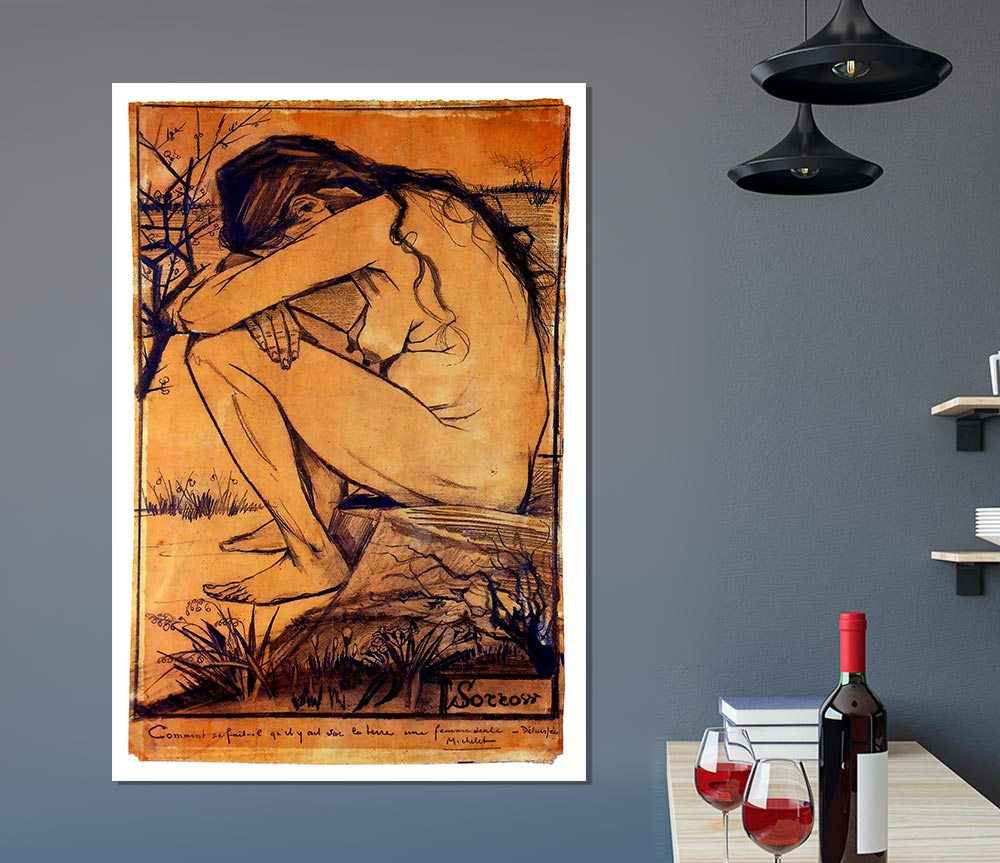 Van Gogh Sorrow 1 Print Poster Wall Art