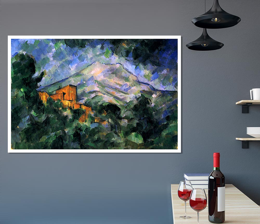 Cezanne St Victoire And Chateau Noir Print Poster Wall Art