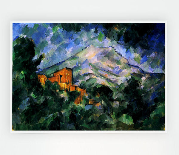 Cezanne St Victoire And Chateau Noir Print Poster Wall Art