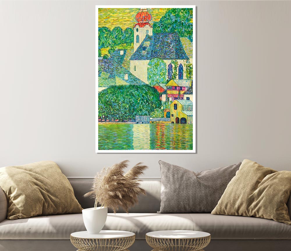 Klimt St Wolfgang Church Print Poster Wall Art