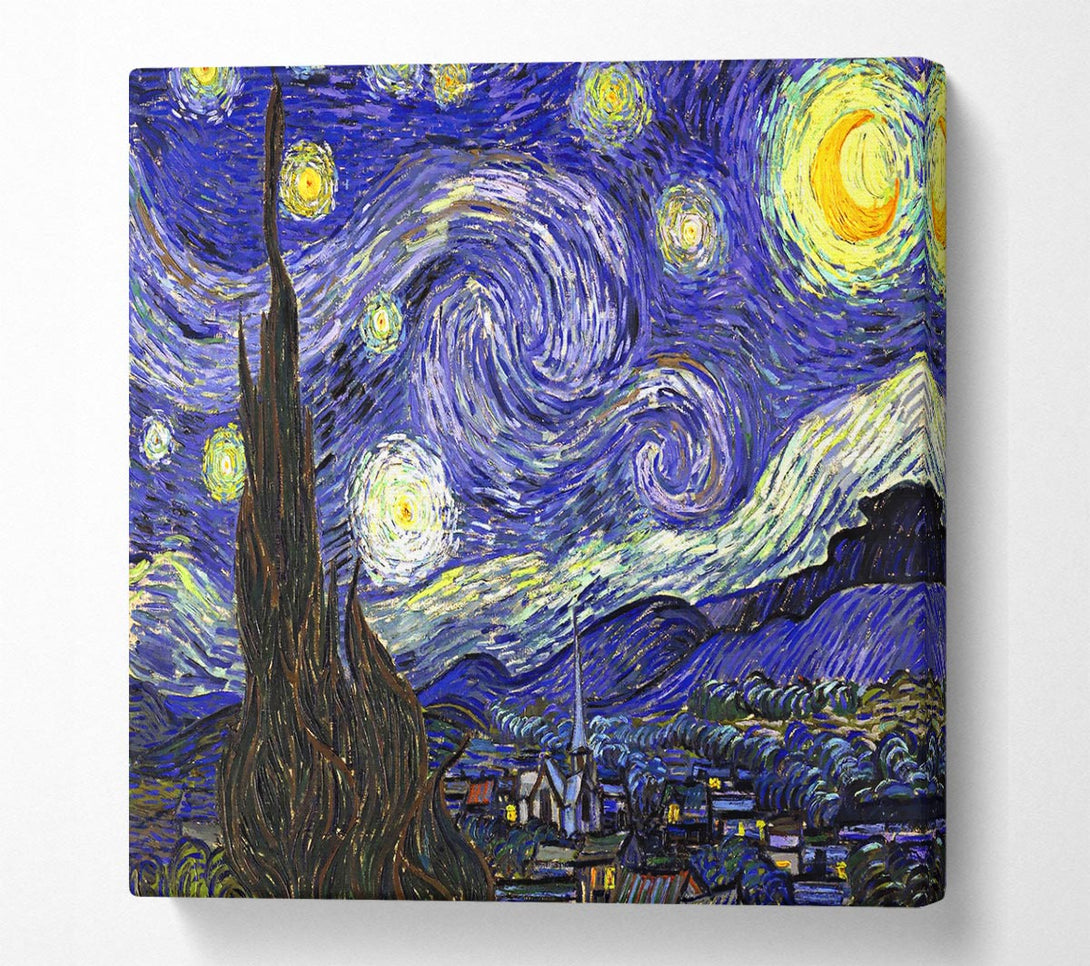 Picture of Starry Night Square Canvas Wall Art