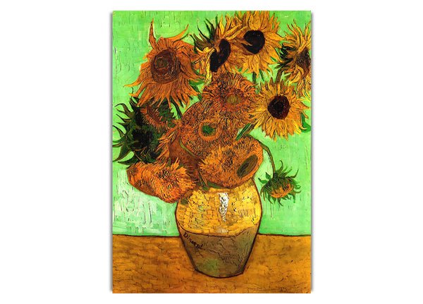 Still Life Vase With Twelve Sunflowers [2] By Van Gogh