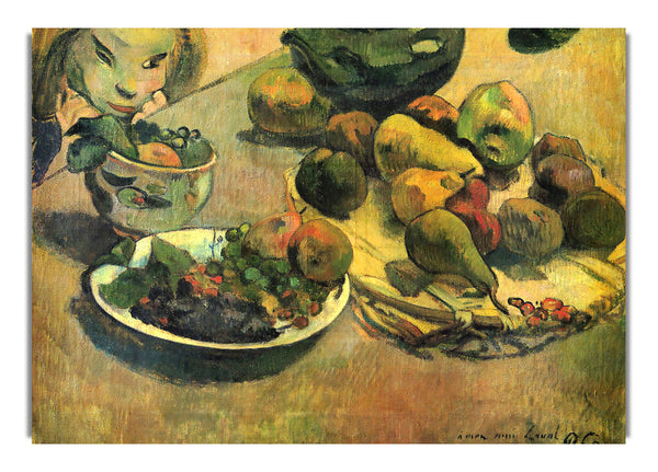 Still Life With Fruit By Gauguin