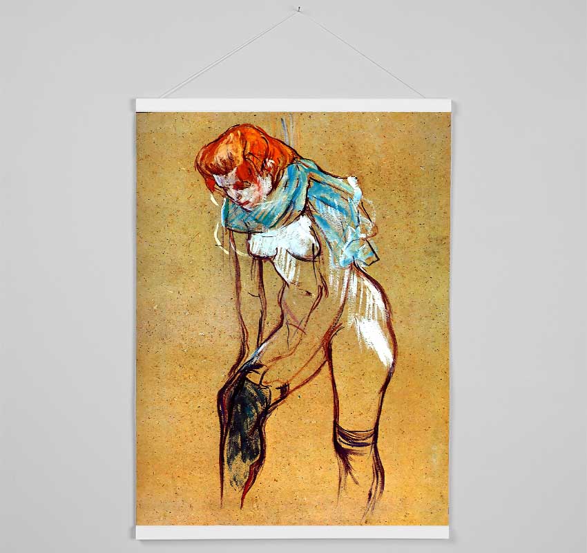 Toulouse Lautrec Stockings Hanging Poster - Wallart-Direct UK