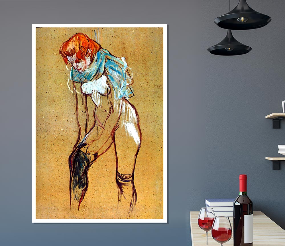 Toulouse Lautrec Stockings Print Poster Wall Art