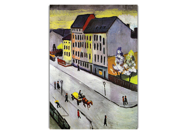 Street In Gray By August Macke